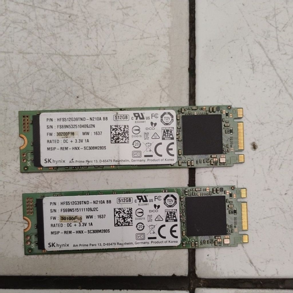 SSD M.2 512GB rusak