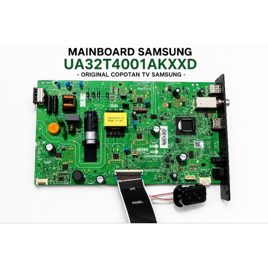 Mainboard TV Samsung UA32T4001AKXXD Original + Sensor IR & Tombol | Sparepart TV LED Samsung