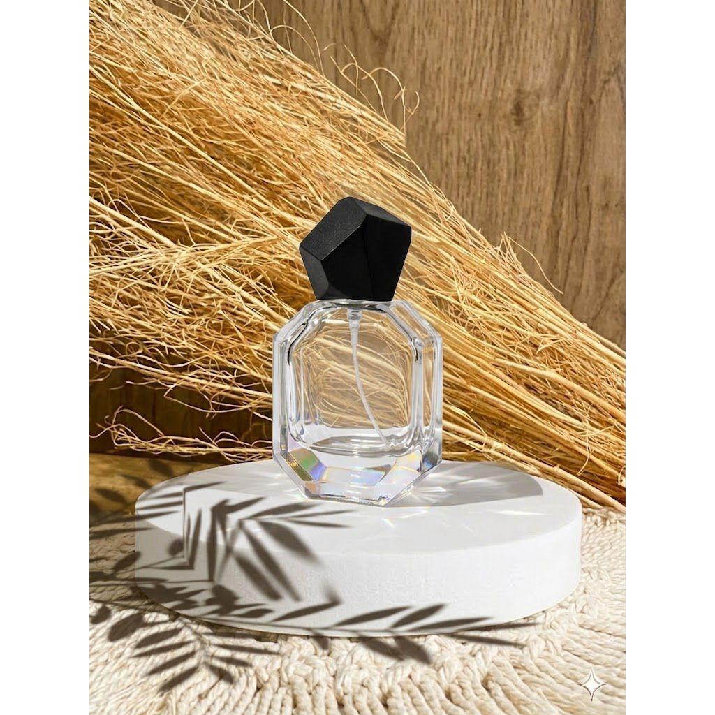 botol parfum vs tutup diamond hitam 50 ml spray putar Refillable/ botol mewah elegant exclusive