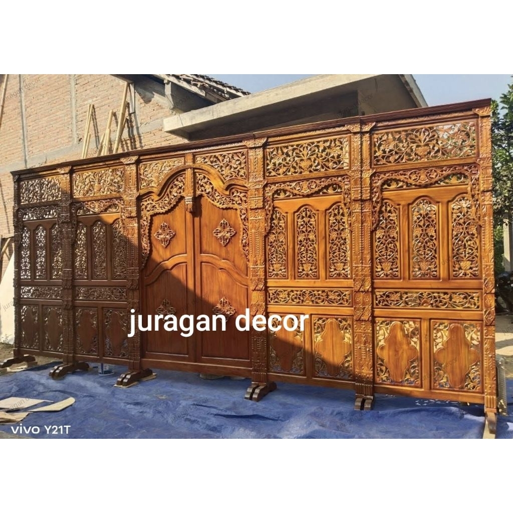 gebyok pelaminan jawa / gebyok ukiran / gebyok murah