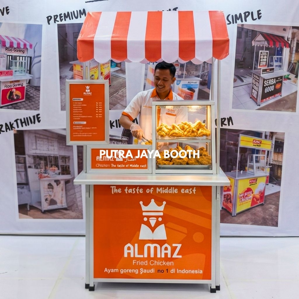 Booth Portable Ayam Goreng Etalase
