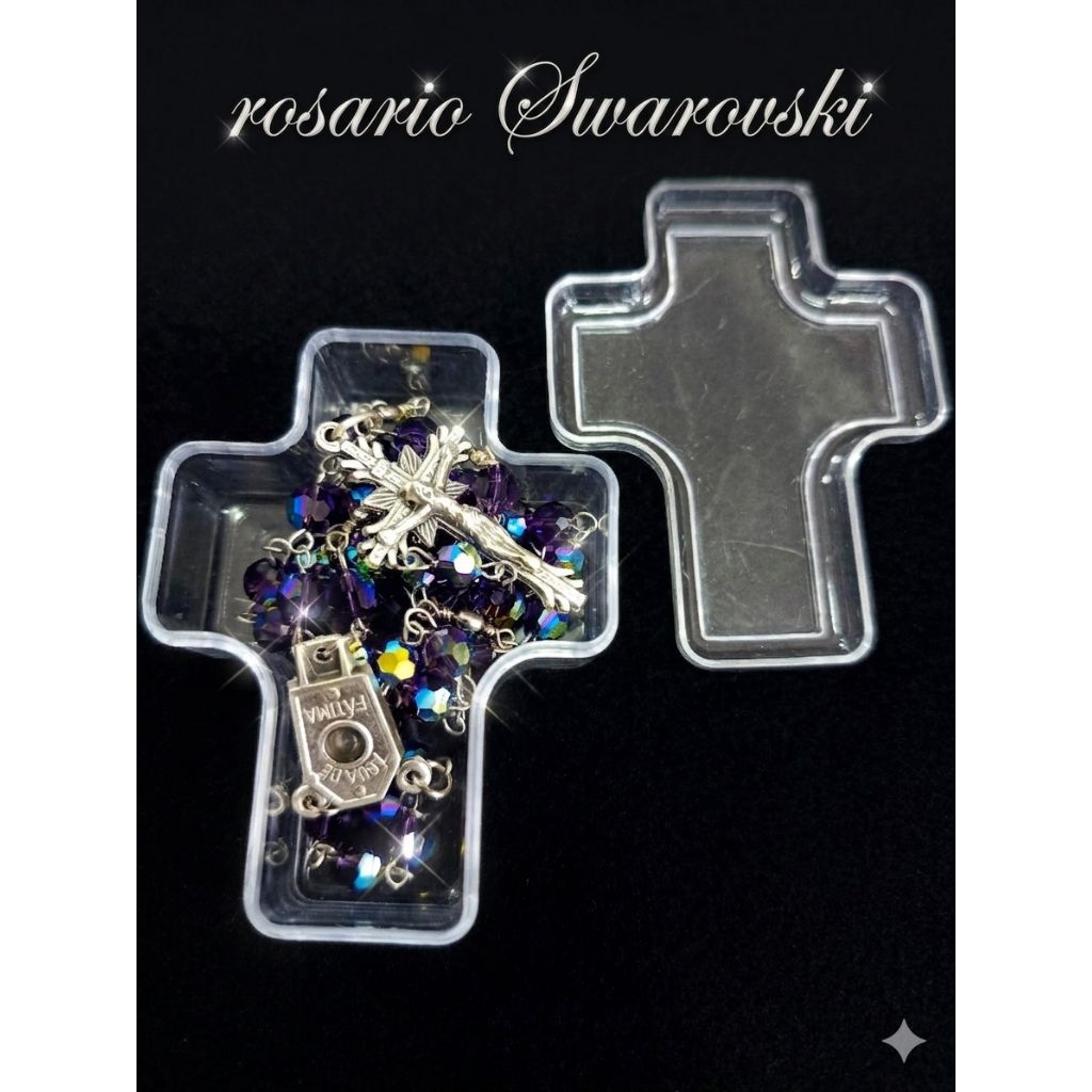 Rosario Kristal Swarovski asli Austria 6mm