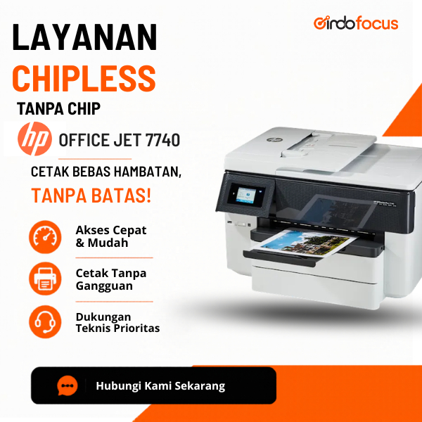 Program Chipless Printer HP Office Jet Pro 7740 - .7730 - 7720 -Indofocus
