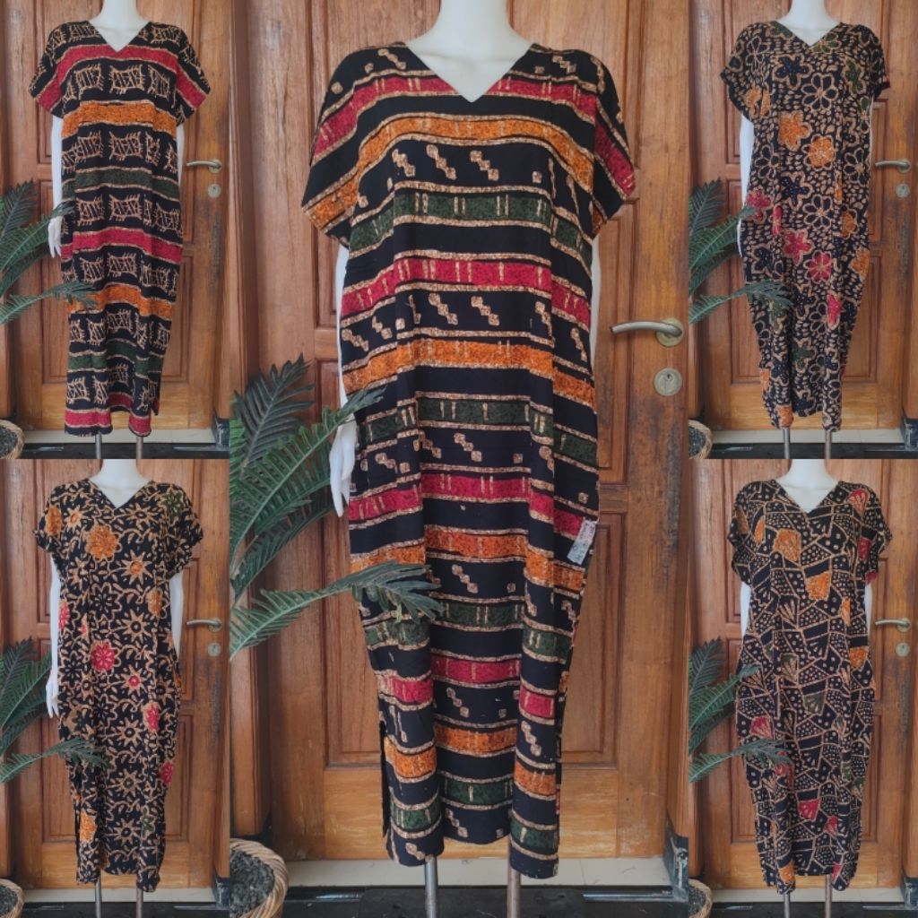 DASTER RESLETING BY BATIK HUZA LENGAN PENDEK UKURAN JUMBO LD 120 BUSUI
