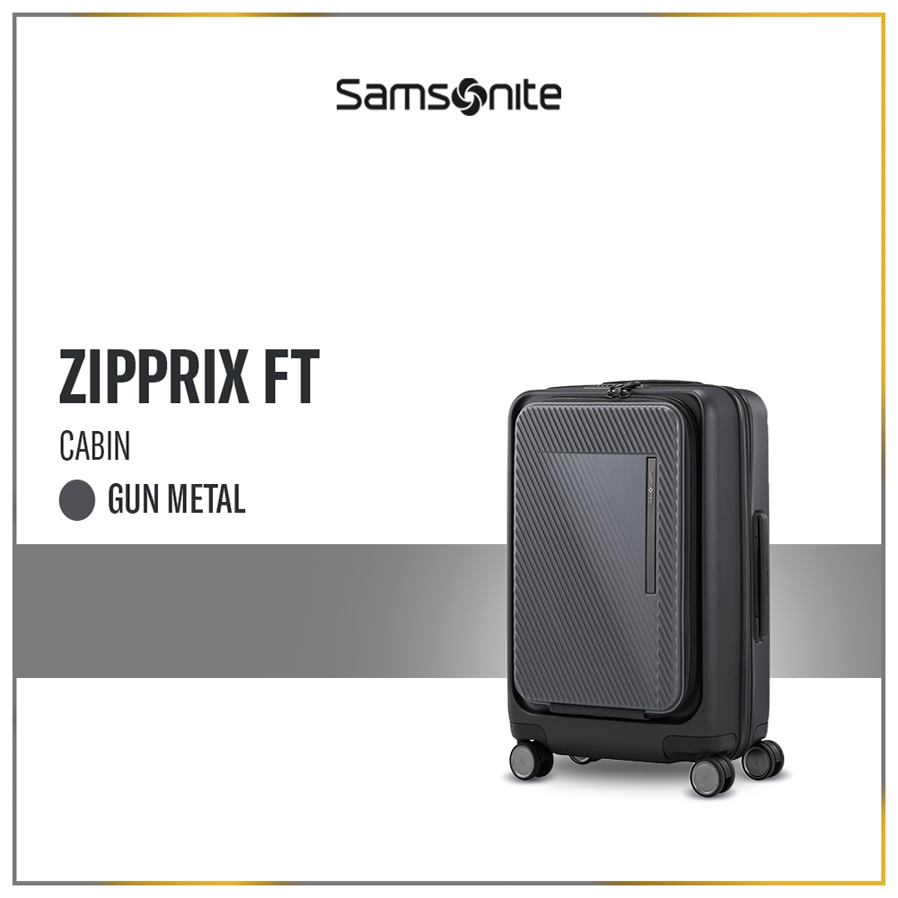 Samsonite Koper Hardcase Zipprix FT Spinner 20 Inch EXP FT - Gun Metal