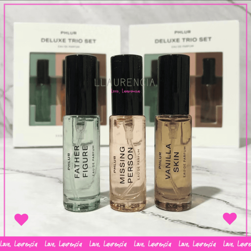 PHLUR Missing Person - Vanilla Skin - Father Figure - Solar Power Eau de Parfum / perfume mini bottl