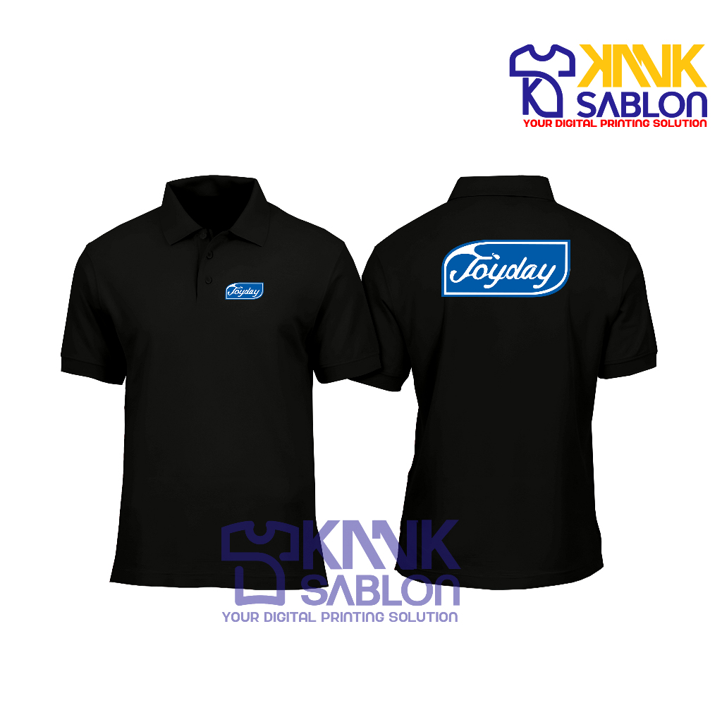 Poloshirt JOYDAY - Kaos Polo JOYDAY - Baju Berkerah Motif JOYDAY - Kanksablon