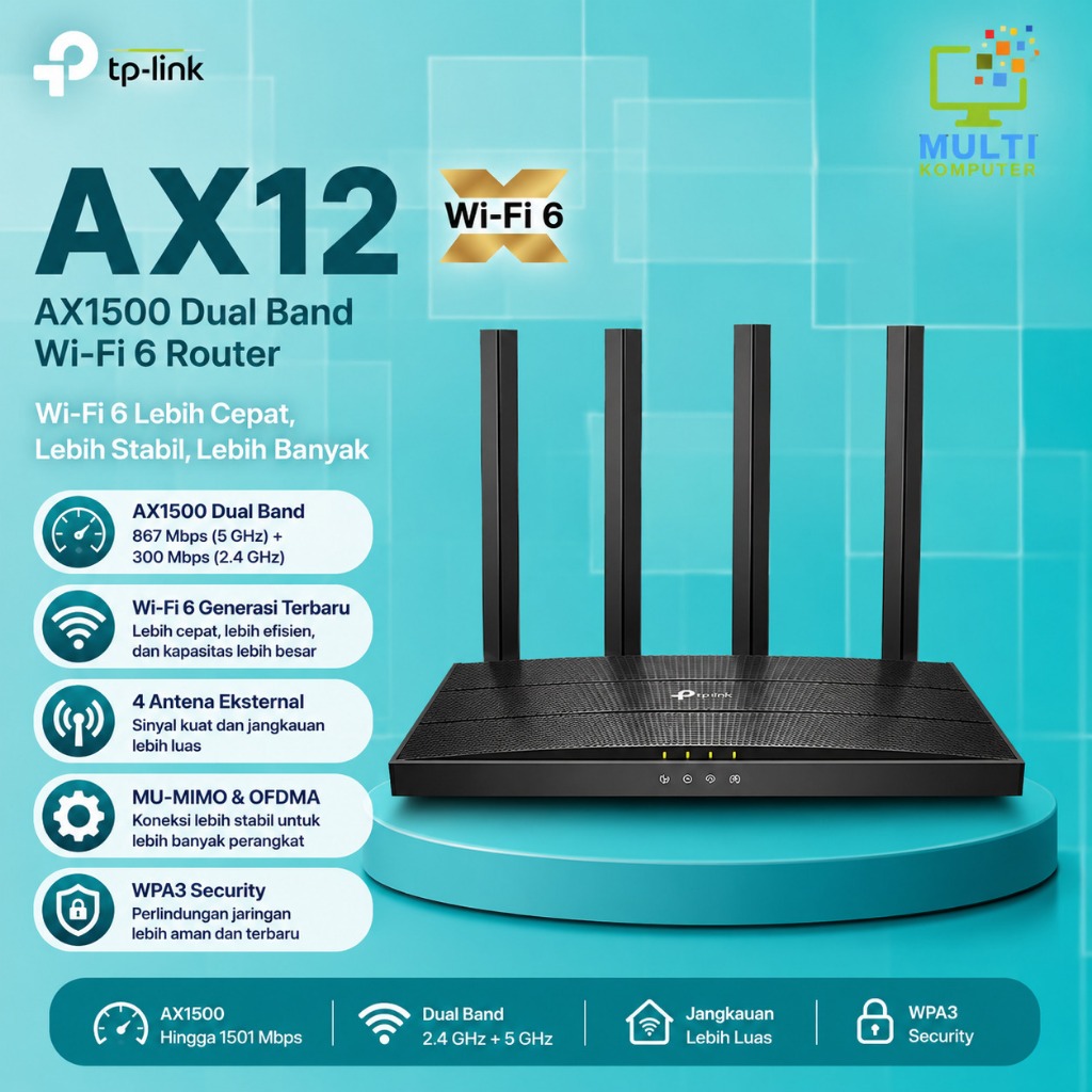 TP-Link Archer AX12 WiFi 6 Router AX1500 tp link router archer ax12 acces point Dual-Band Gigabit