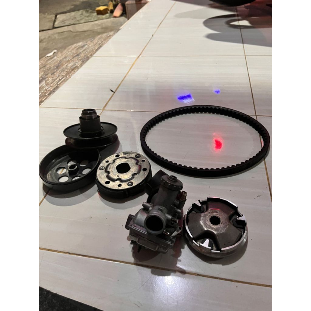 Sanex hussar qj paket lengkap v belt mangkok pully kampas ganda qj hussar 50cc/100cc