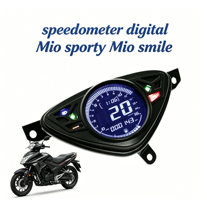 [COD]Mio Digital Speedometer Mio Sporty Digital LED LCD Mio Smile Speedometer H4 Yamaha Odometer Spe