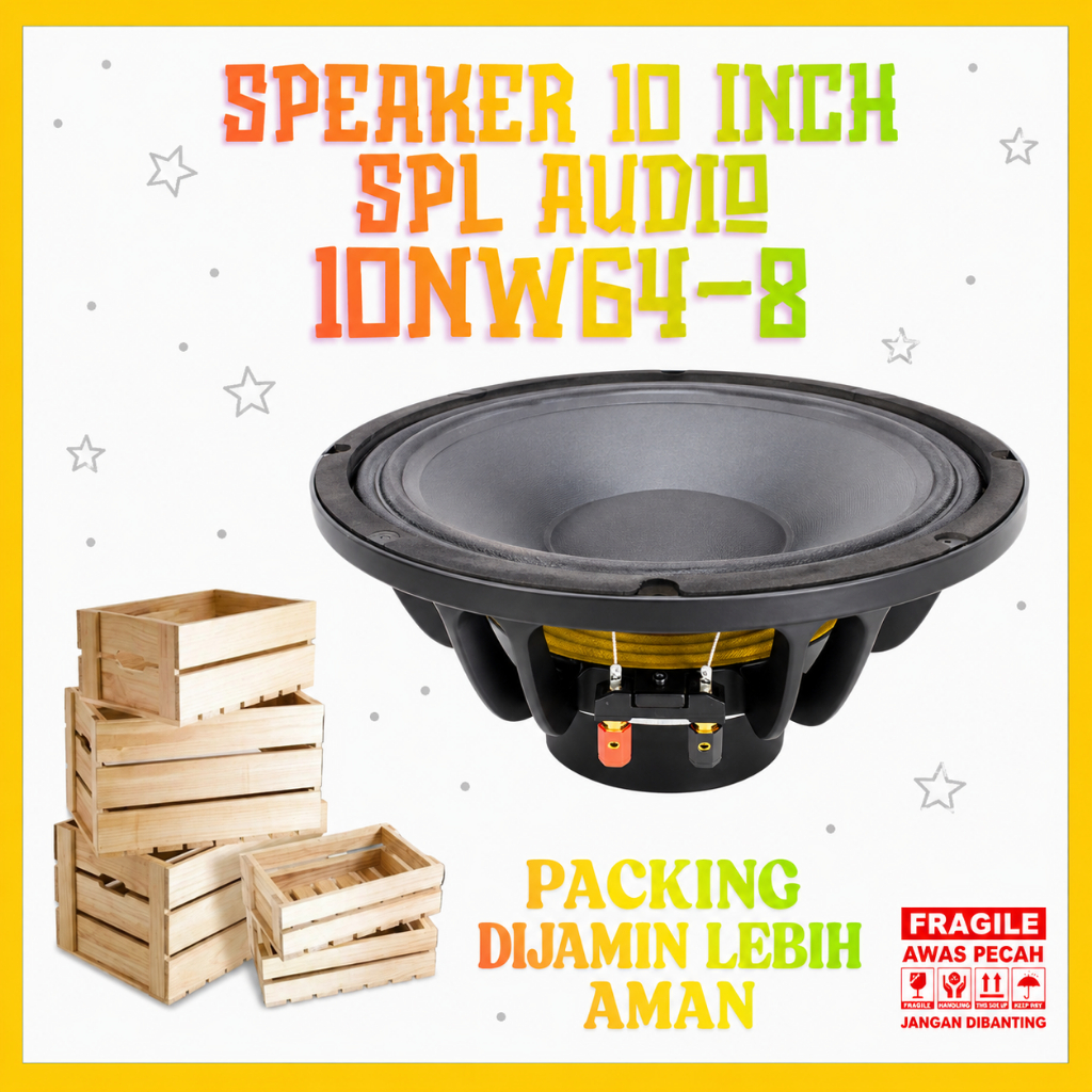 SPEAKER 10 Inch SPL Audio 8 Ohm 10NW64-8 Magnet neodymium