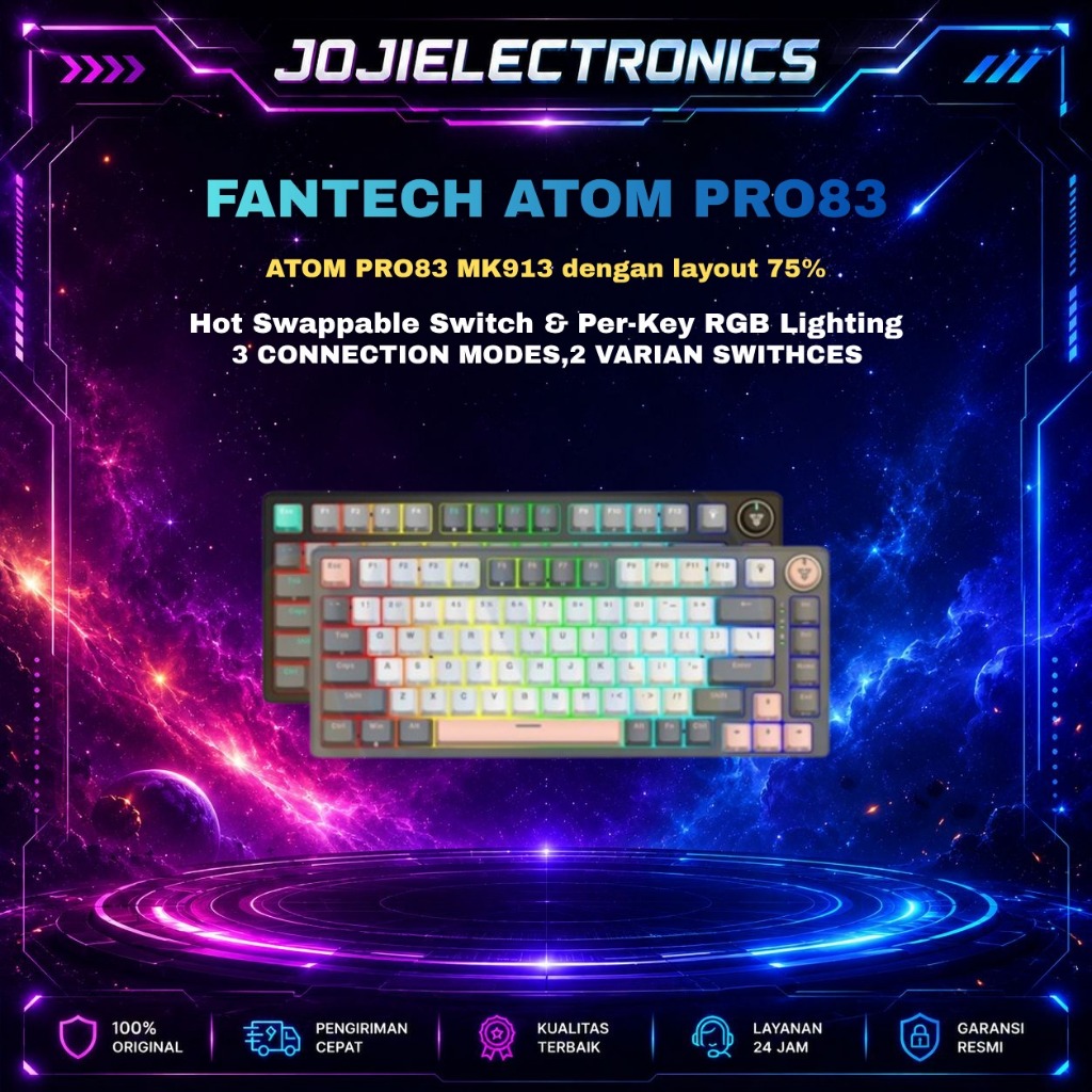 Fantech ATOM PRO83 Wireless Keyboard Mechanical Gaming
