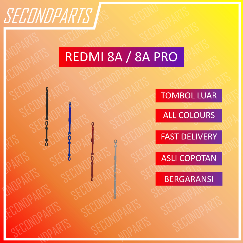 TOMBOL LUAR POWER ON OFF VOLUME ONOFF REDMI 8A / 8A PRO
