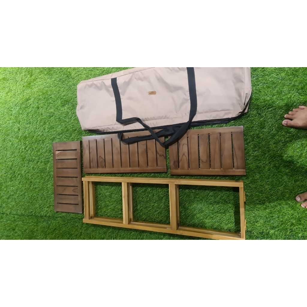 Rak Lipat Rak Susun Camping Rak Bunga Rak Serbaguna Kayu - kayu mahoni