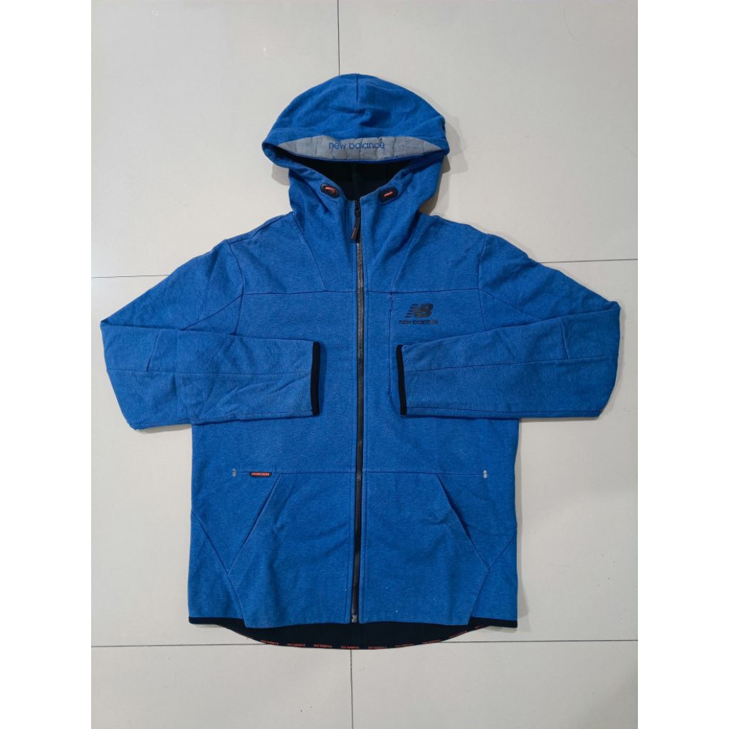 New Balance - Windscreen Outdoor Hoodie Jacket Blue Size L