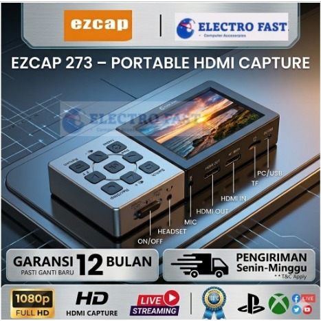 EZCAP 273 HDMI Audio Video Capture Game Recorder For MicroSD EZCAP273