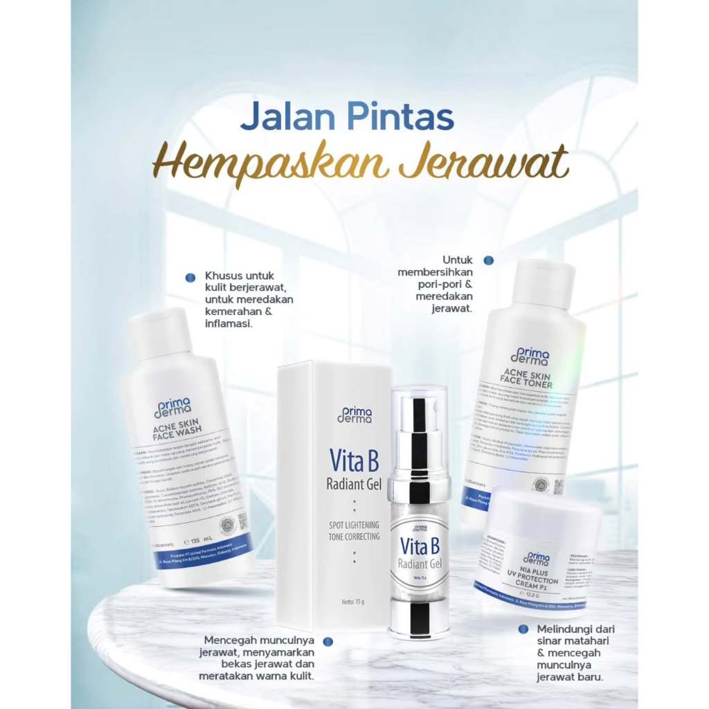 paket acne white primaderma original 100% bergaransi