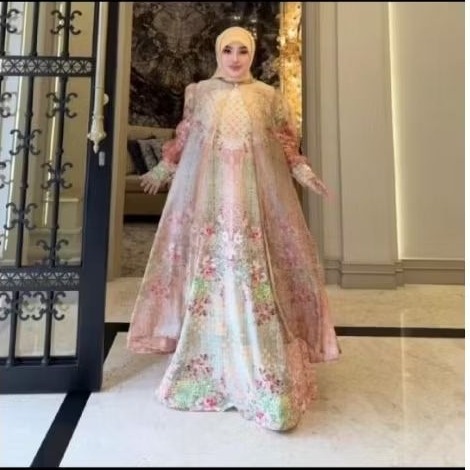 Shella saukia dress organza sutra 24-30