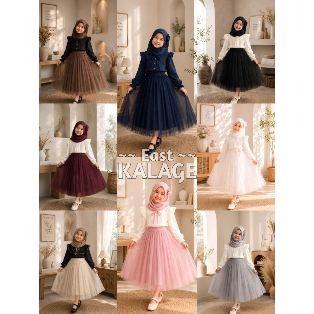 ROK TUTU ANAK 1 LAYER ROK TILE ANAK
