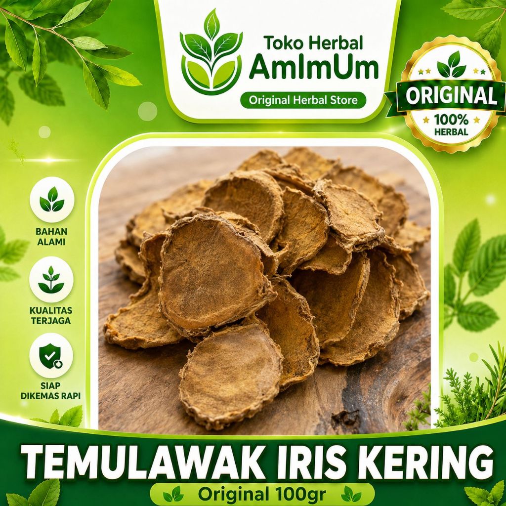 Temulawak Kering - Temulawak Iris Kering - Original/Asli - 100gr/250gr/1kg