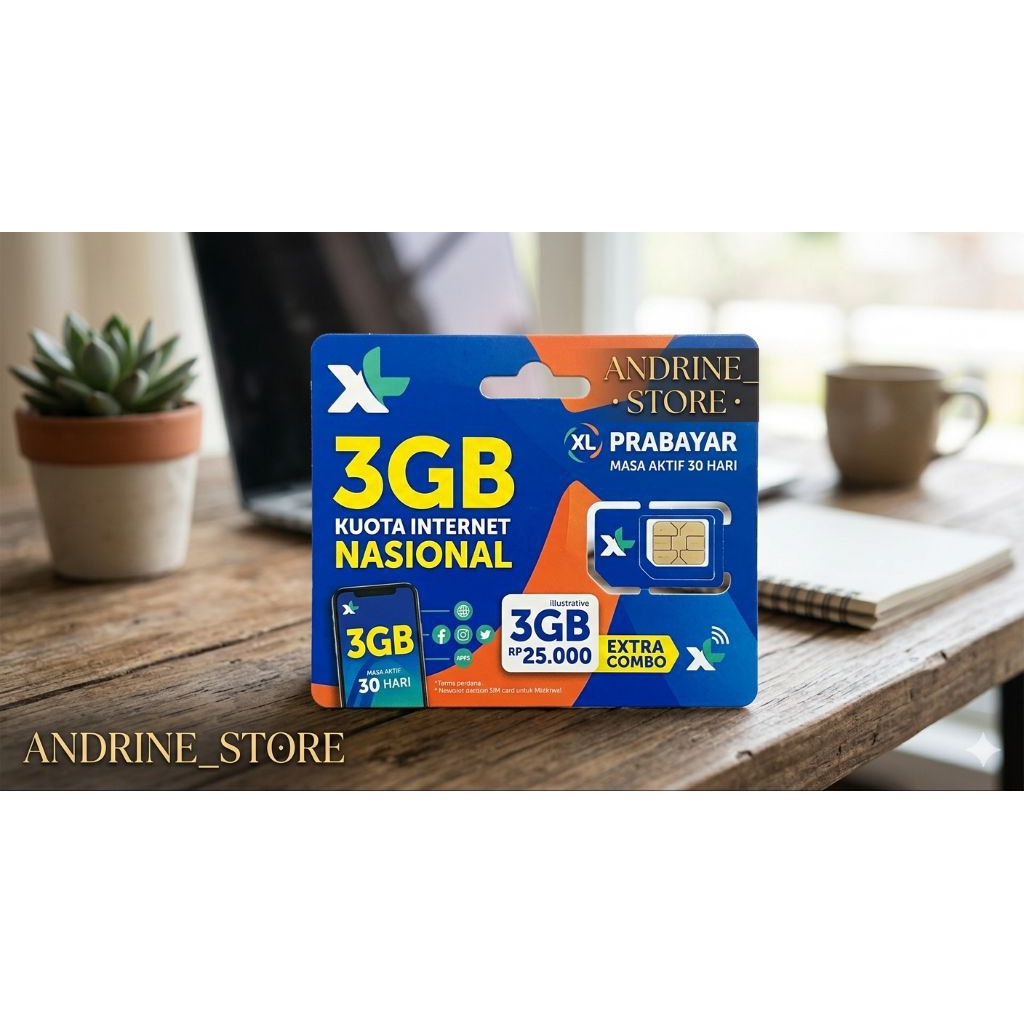 KARTU PERDANA XL SIAP PAKAI NASIONAL 3GB 4G/5G ( BELI 10 GRATIS 1 )