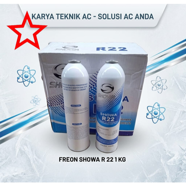 REFRIGERANT R 22 KALENG SHOWA DAN GREECOOL R22