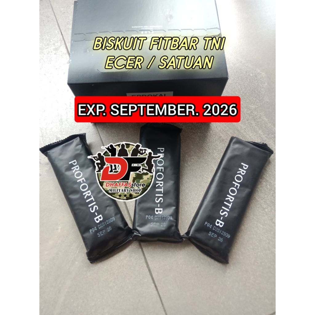 RANSUM BISCUIT TNI. BISKUIT TNI. FITBAR TNI BISKUIT PROFORTIS B ASLI JATAH TNI. MAKANAN TNI. EXP.SEP