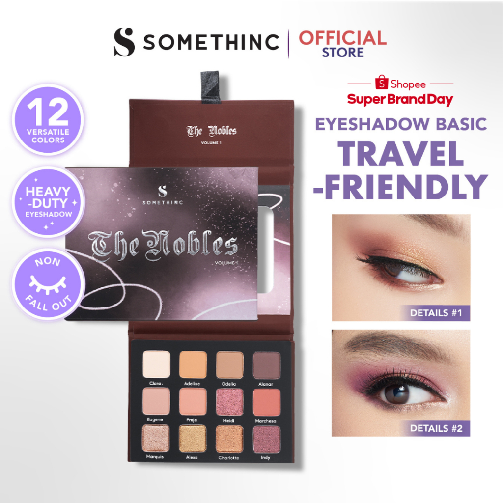 SOMETHINC THE NOBLES Eyeshadow Palette - Eyeshadow Daily Look - tahan air serta keringat, Easy to Bl