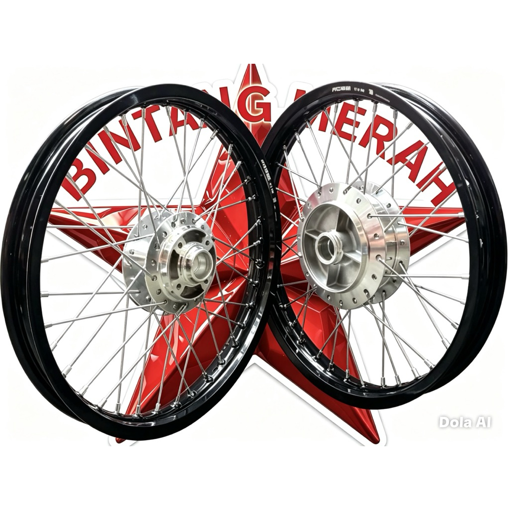 paketan Velg Rossi Glossi jari jari tdr Rx king Ring 17 18 140 160 185 215 Tromol Jari Jari Tdr Crom