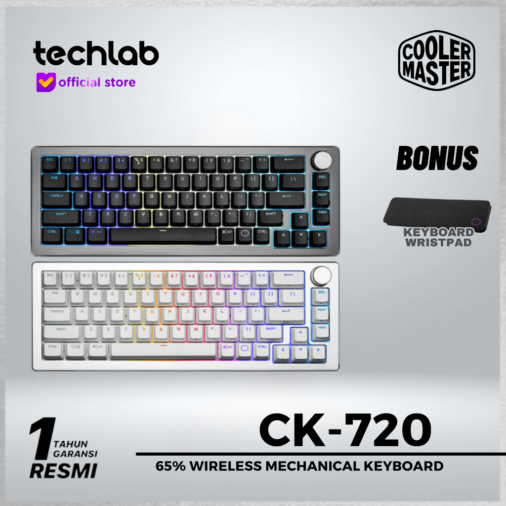 Cooler Master CK-720 / CK720 Mechanical Alumunium Gaming Keyboard