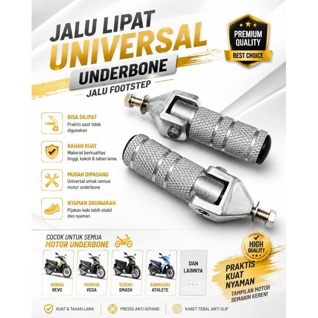 Footstep Jalu lipat Step Underbone Model Lipat Jalu Underbone Universal
