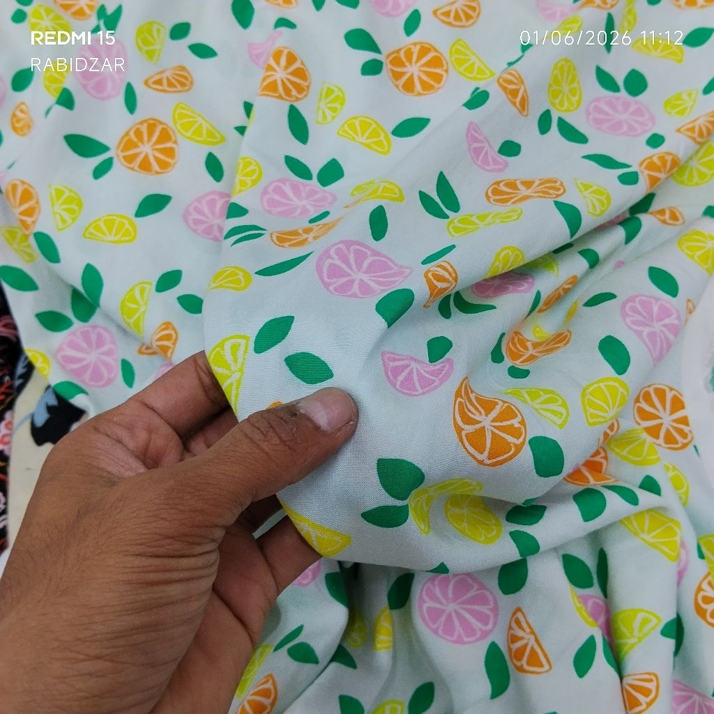 KAIN KATUN RAYON PREMIUM MOTIF JERUK