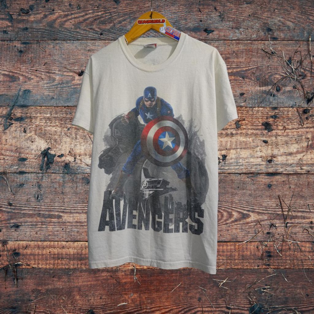FOTL x MARVEL AVENGERS AGE OF ULTRON " CAPTAIN AMERICA " film movie cinema vintage tee