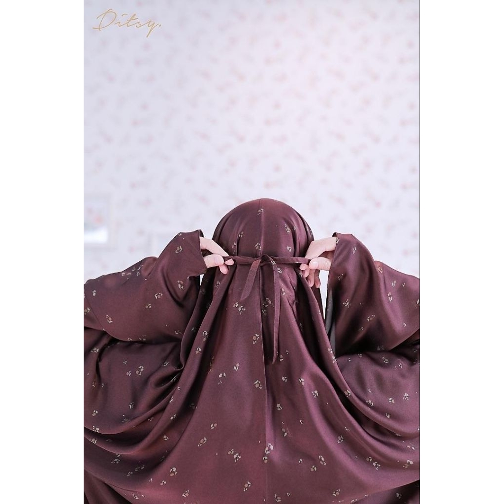 DITSY MUKENA - NYRELLA VINTAGE MAROON