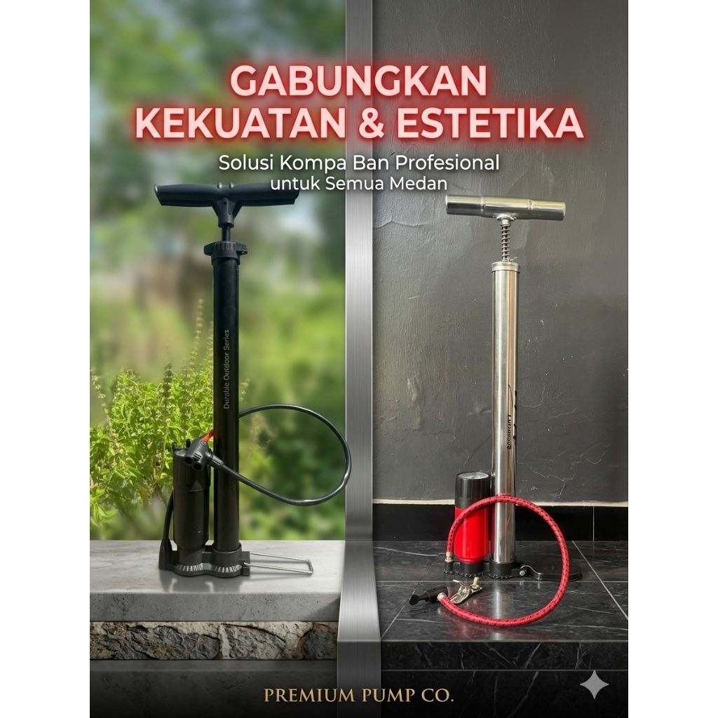 Pompa Ban Sepeda, Motor, dan Mobil Manual