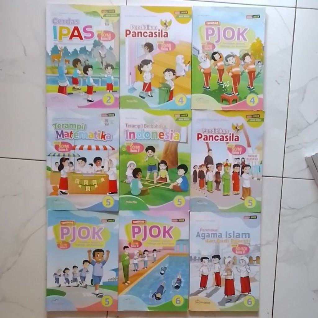 TERAMPIL MATEMATIKA,CERDAS IPAS,B INDONESIA,,THE STARS,PJOK,P PANCASILA, AGAMA ISLAM, UNTUK SD/MI KE