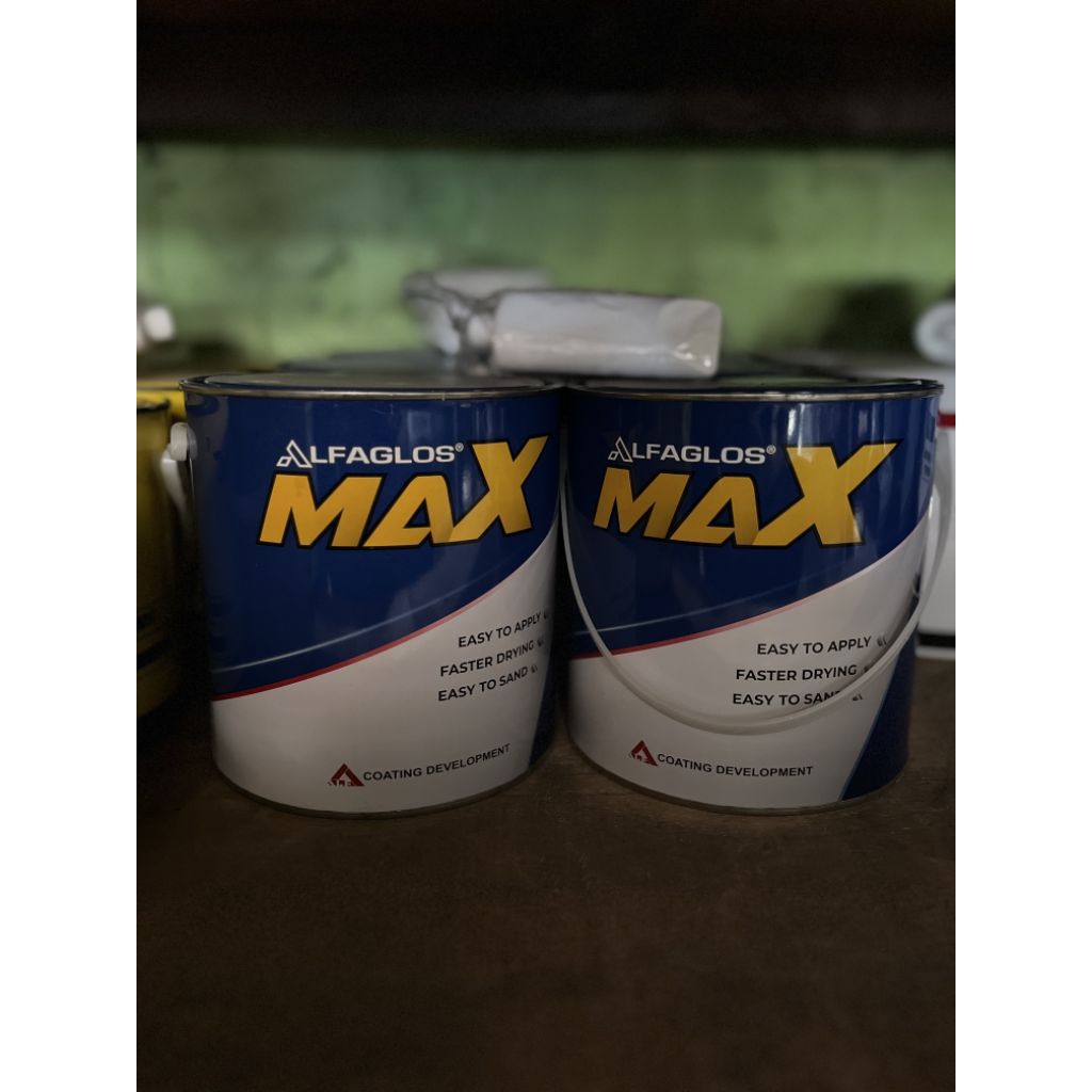 Dempul Alfaglos max galon putty Polyester