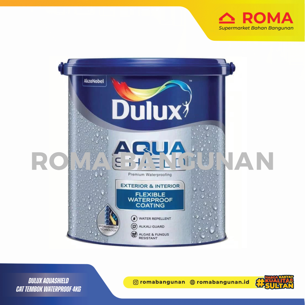 Dulux Aquashield Cat Tembok Waterproof 4kg