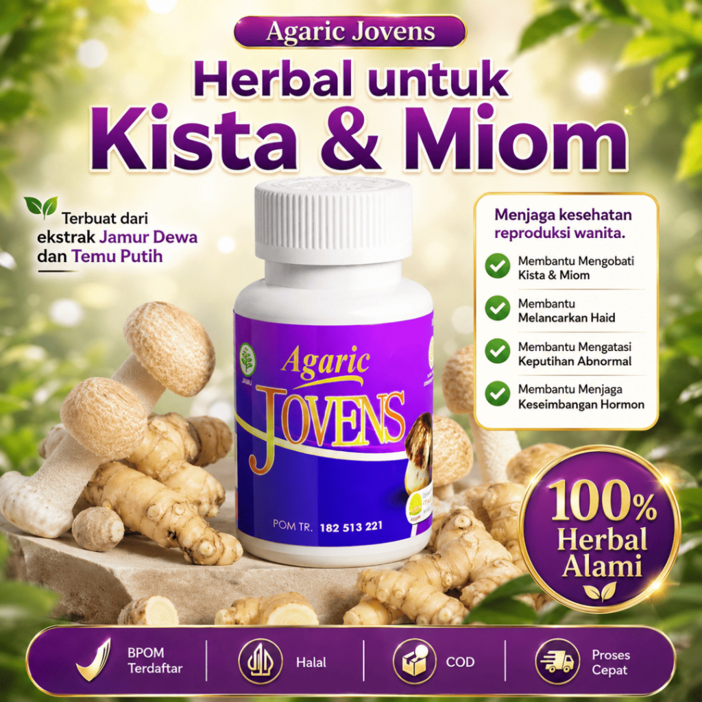 Agaric Jovens - Herbal untuk kista, miom, benjolan, keputihan, melancarkan haid.