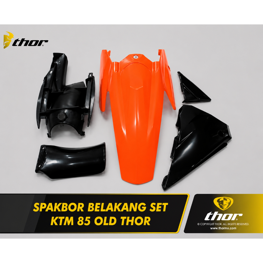 Spakbor Belakang Set KTM 85 Old Thor Rear Fender Set Body Kit Trail Motocross Enduro