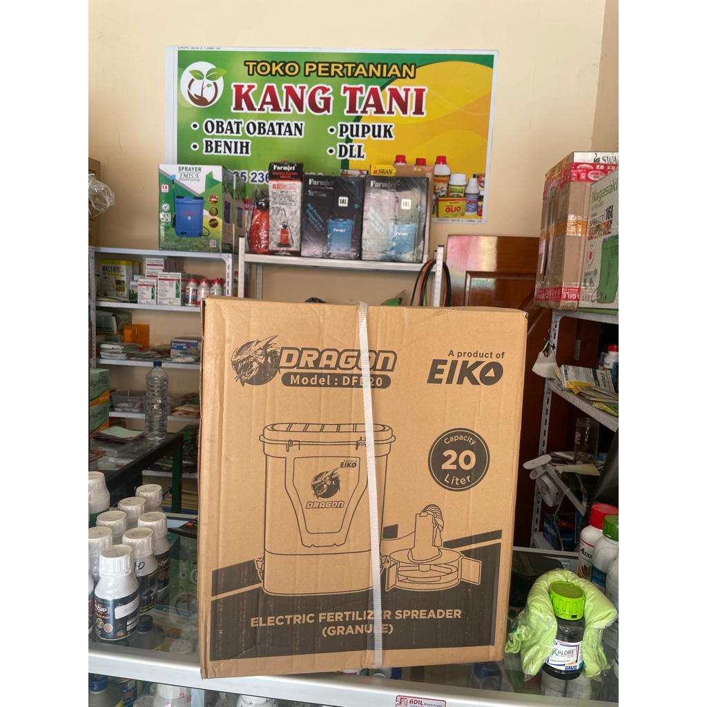 Mesin sprayer sebar pupuk  EICO DRAGON elektrik kapasitas 20KG