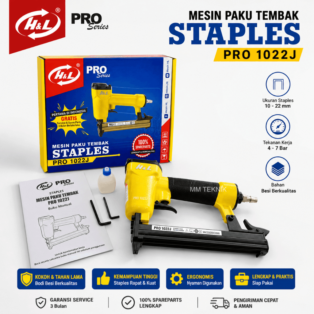 Air Stapler - Stapler Tembak - Mesin Staples Tembak Staples angin mode U Gun 1022 1022J / Mesin Air 