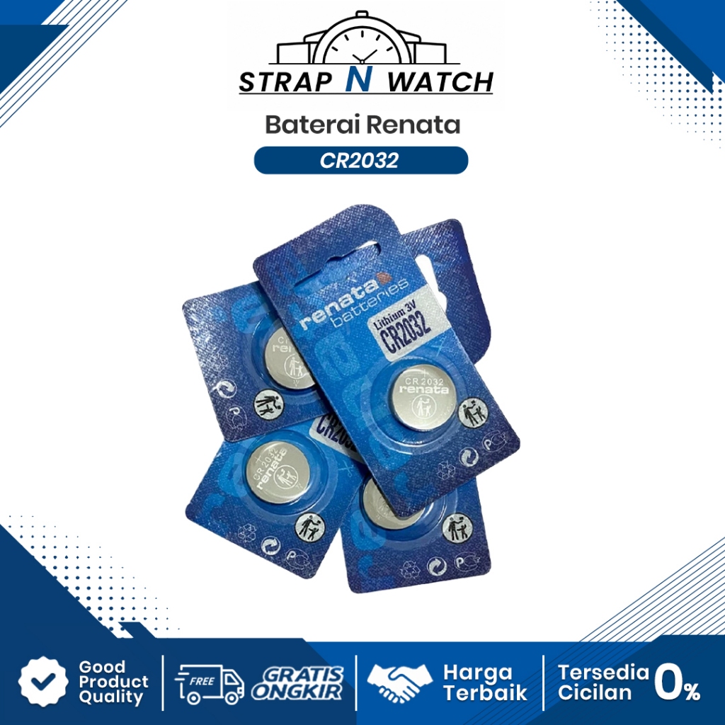 Battery Batre RENATA CR2032 CR 2032 Baterai RENATA CR2032 CR 2032 Original Swiss