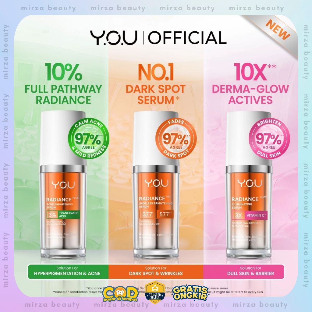 [RADIANCE SERIES] YOU Radiance Plus Acne Brightening Serum | YOU Radiance Glow Illuminating Serum | 