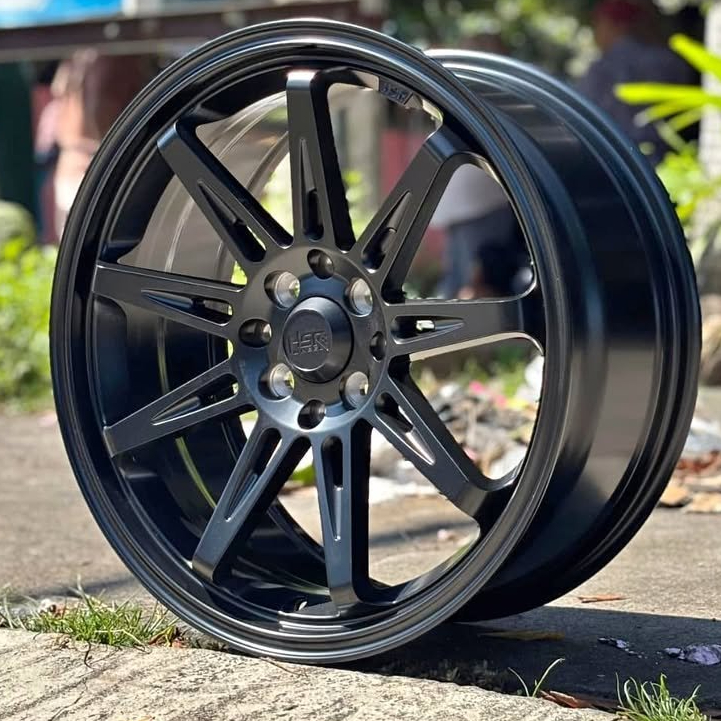 Velg Mobil Racing R16 Original HSR TIKALA Warna Hitam Untuk Brio Jazz Yaris City Avanza Mobilio Dll