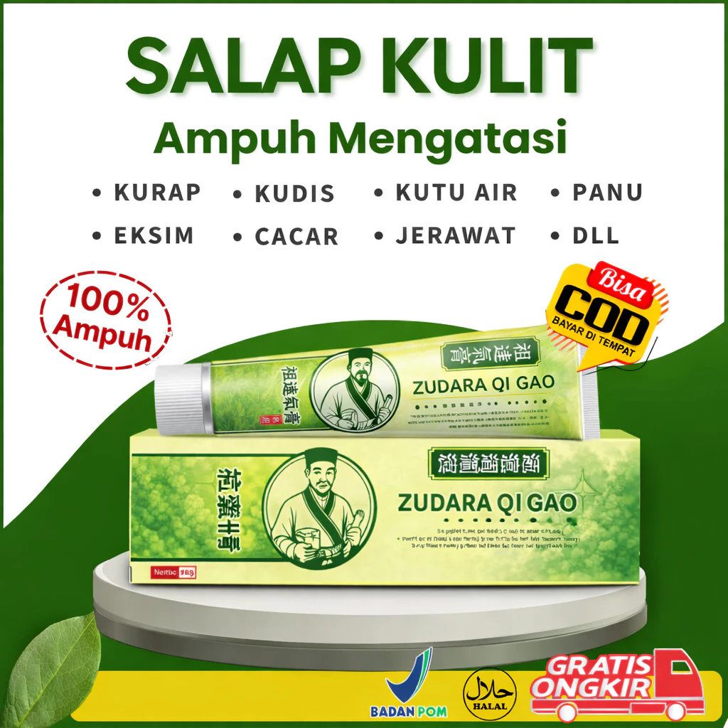 Salep Herbal Zudaifu 15gr - Bahan Herbal Alami, Mudah Meresap, Aman untuk Kulit Sensitif