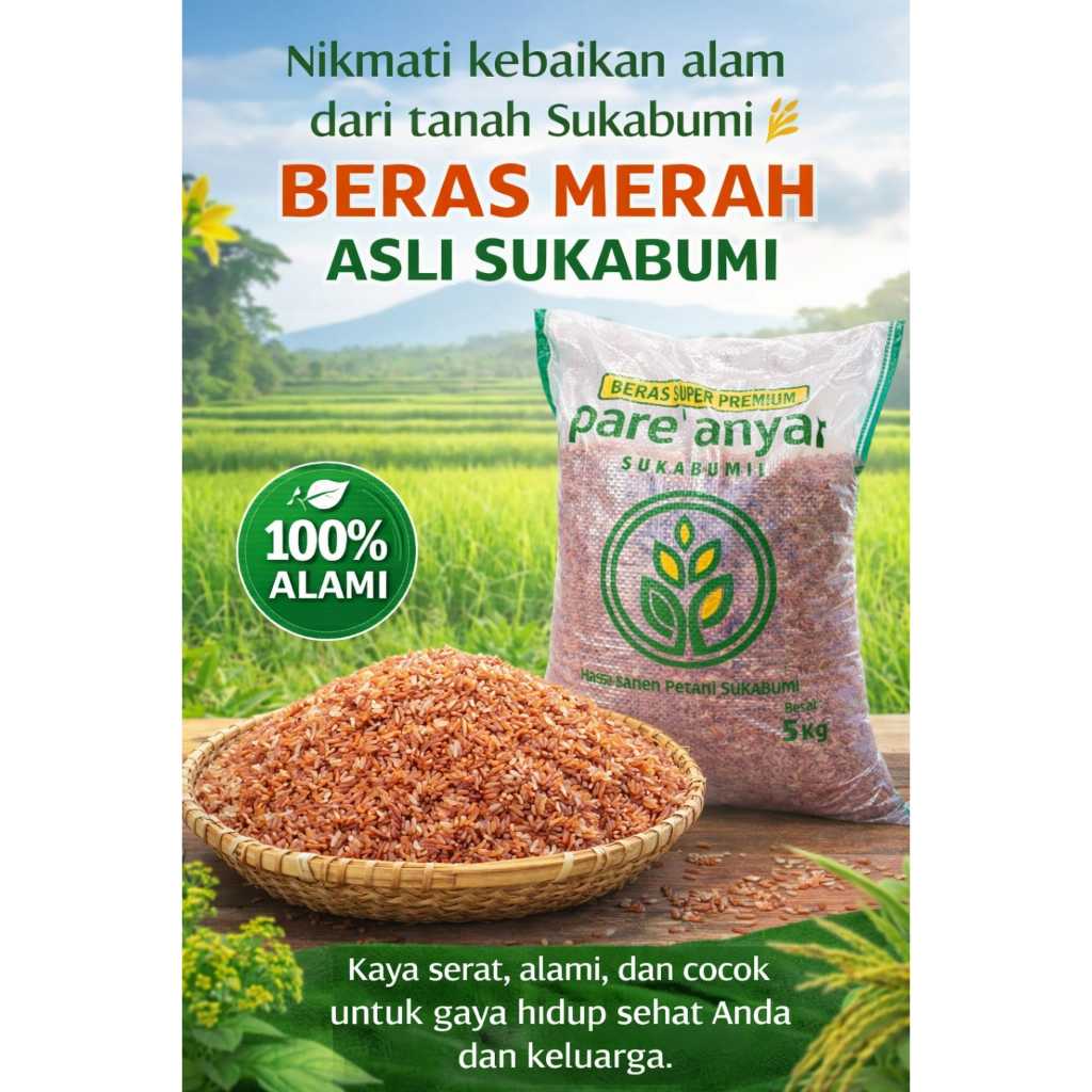 Beras Pare Anyar Sukabumi (Beras Merah dan Beras Hitam)