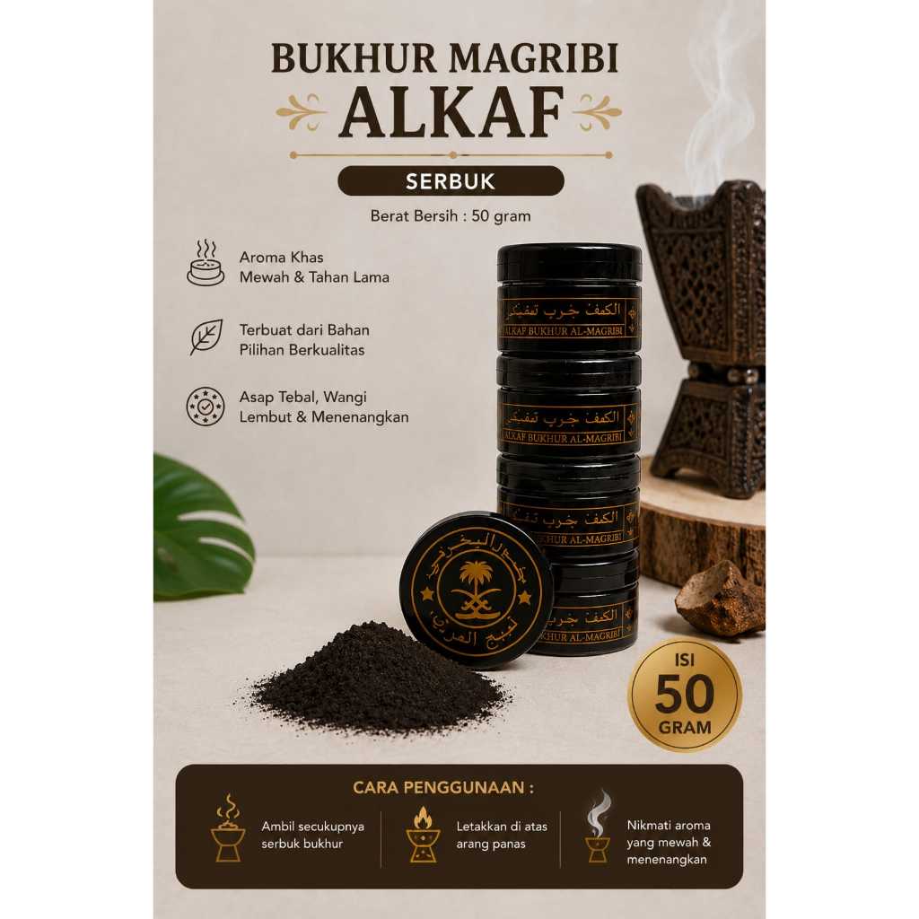 Buhur Magribi Bukhur Maghribi Dupa Arab Original Magribi AL KAFF Original Gaharu
