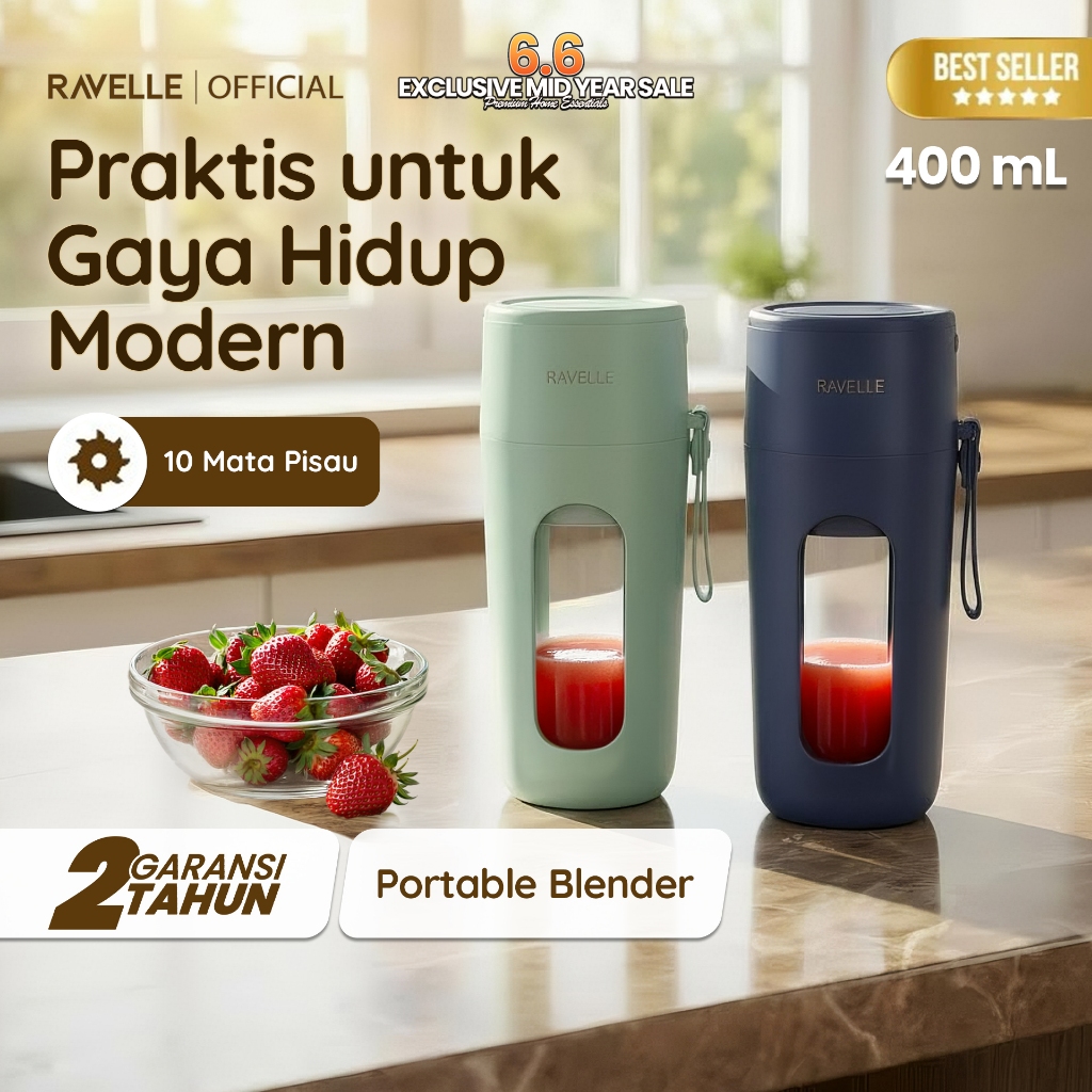 [NEW PRODUCT] Ravelle - Blender Portable Ravelle 400ml