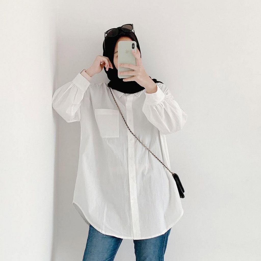 Preloved Shirt by Cottontrend White